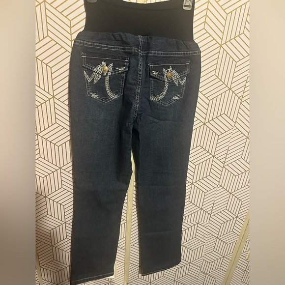 Hybrid & Company Maternity Flare Jeans, L, NWT - Picture 2 of 5